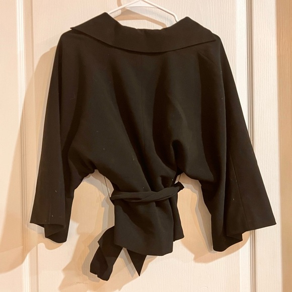 FINAL PRICE Cami Belted Black Blazer Style Jacket - Picture 2 of 6
